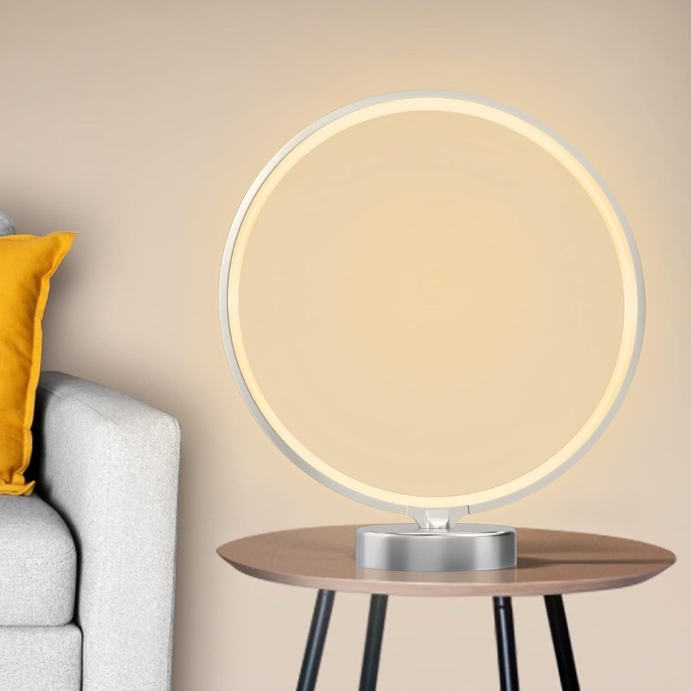 SUNY Modern Circle LED 3 Color Temperature & Brightness USB Port - New in Box